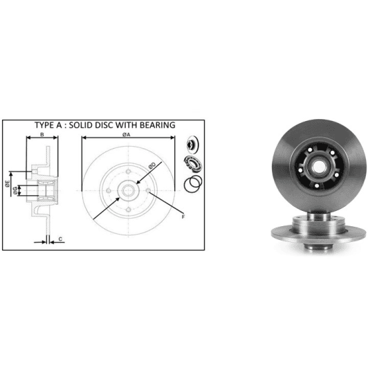 61311BAP Applus Тормозной диск