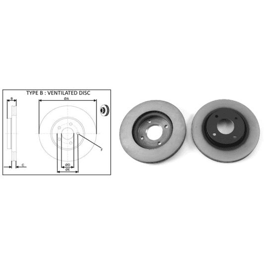 61714AP Applus Тормозной диск