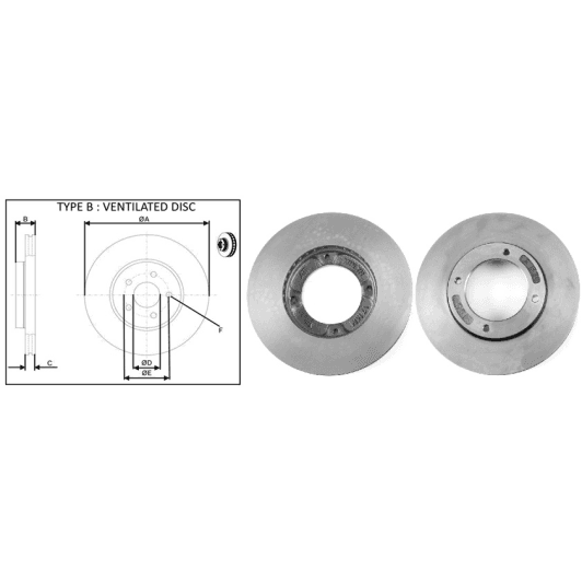 61738ap Applus Гальмівний диск для Toyota Avanza