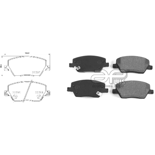 71126baap Applus Тормозные колодки для Fiat Tipo