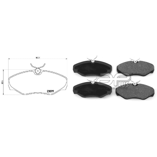 71132bcap Applus Тормозные колодки для Nissan Primastar