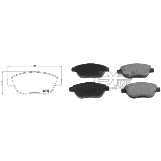 71152baap Applus Тормозные колодки