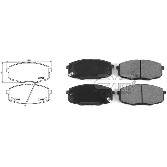 71160baap Applus Гальмівні колодки