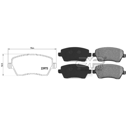 71161baap Applus Тормозные колодки