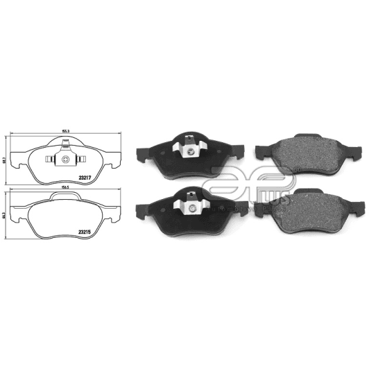 71174baap Applus Тормозные колодки для Renault Megane