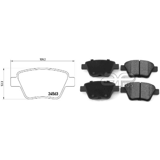 71176baap Applus Гальмівні колодки