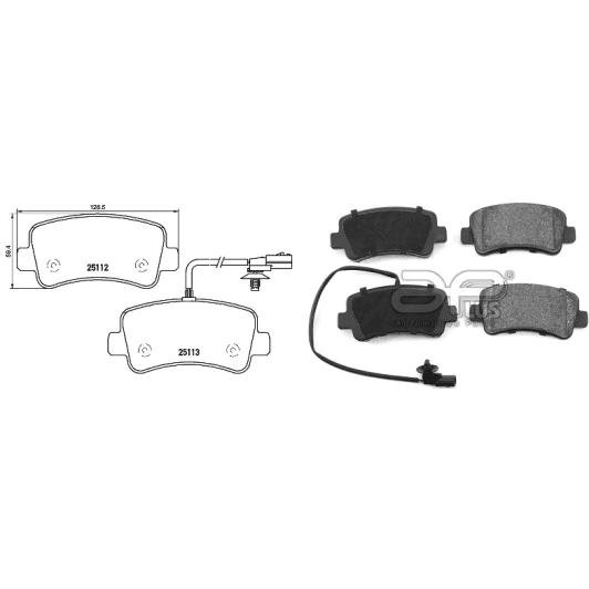 71188baap Applus Тормозные колодки