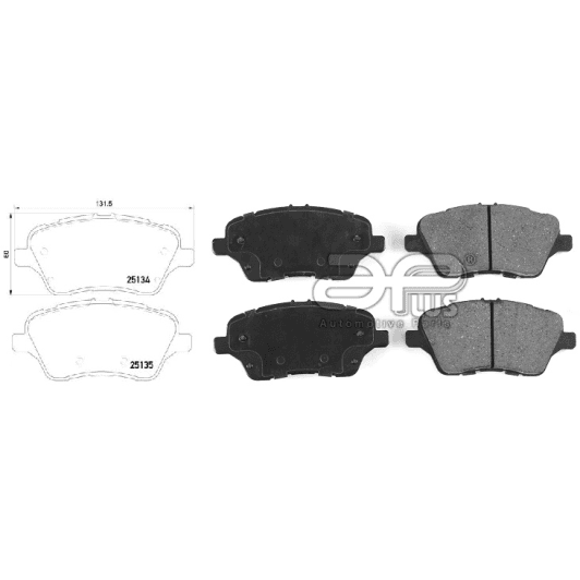 71189bbap Applus Тормозные колодки