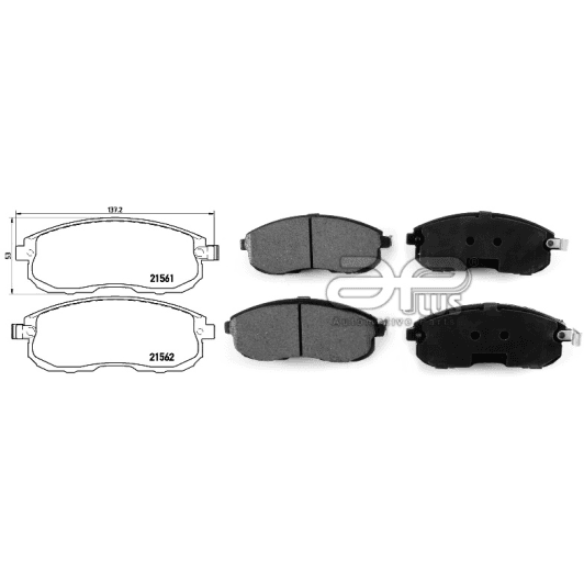 71219baap Applus Гальмівні колодки