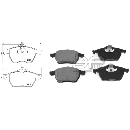 71222baap Applus Тормозные колодки для Opel Vectra