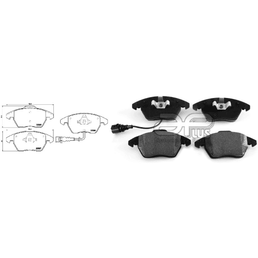 71240baap Applus Тормозные колодки