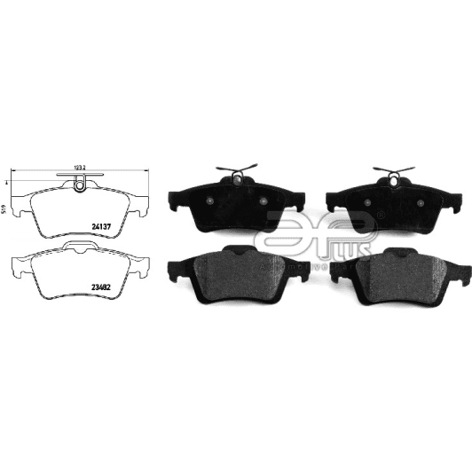 71249baap Applus Тормозные колодки для Ford Ka