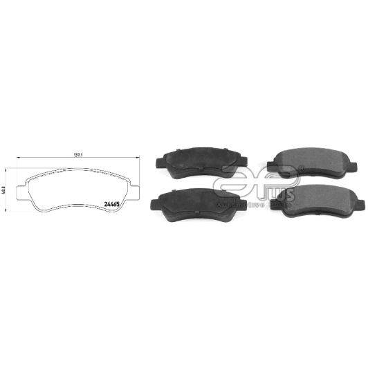 71255baap Applus Тормозные колодки