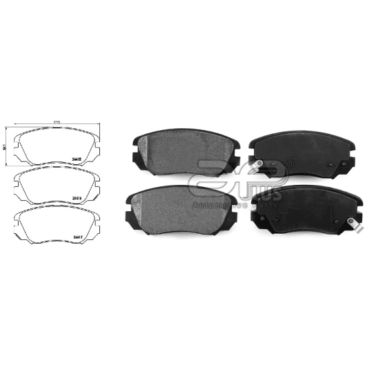 71300baap Applus Тормозные колодки для Chevrolet Malibu