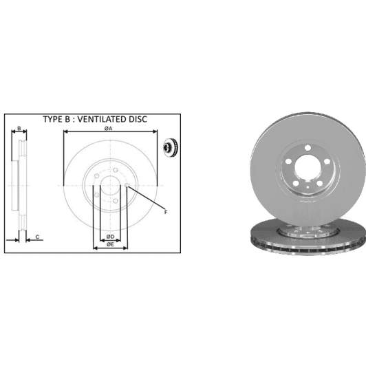 61317ap Applus Тормозной диск
