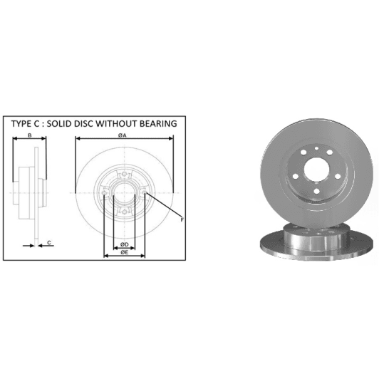 61349ap Applus Тормозной диск