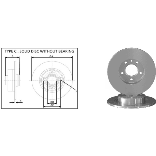 61351ap Applus Гальмівний диск