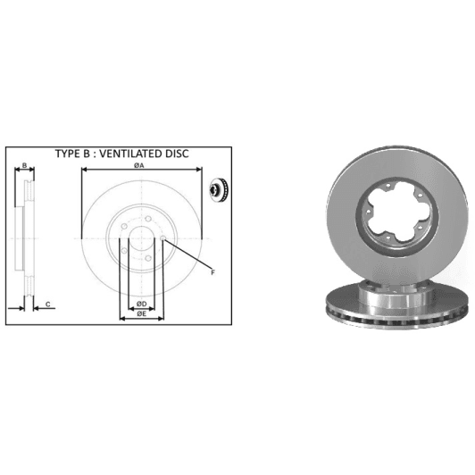 61382ap Applus Гальмівний диск
