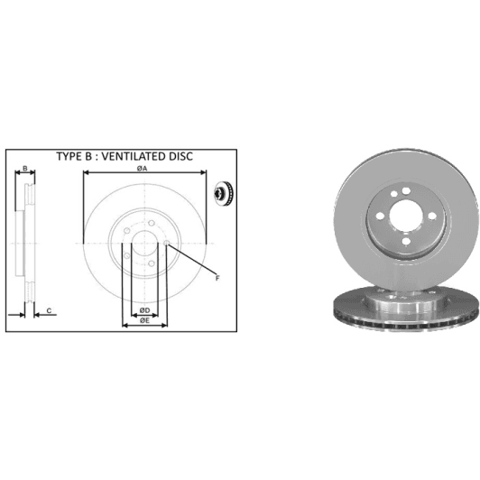61383ap Applus Тормозной диск