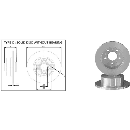61387ap Applus Тормозной диск