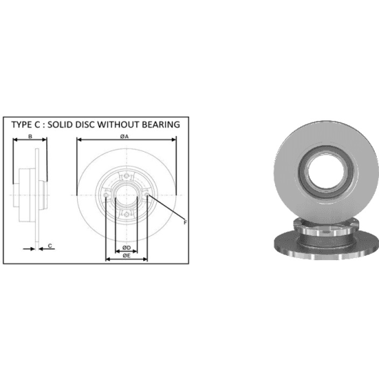 61517ap Applus Тормозной диск