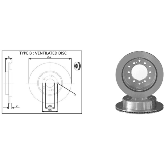 61564ap Applus Тормозной диск