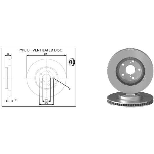 61658ap Applus Тормозной диск