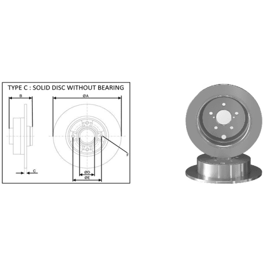 61678ap Applus Тормозной диск