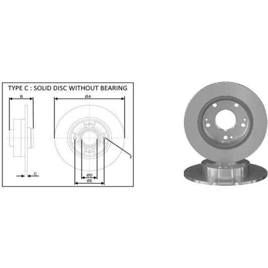 61688ap Applus Гальмівний диск