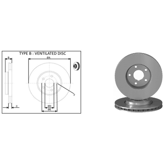 61690ap Applus Гальмівний диск для Chevrolet Malibu