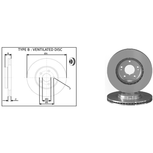 61711ap Applus Гальмівний диск