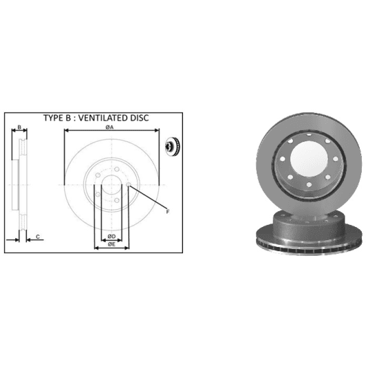 61715ap Applus Тормозной диск
