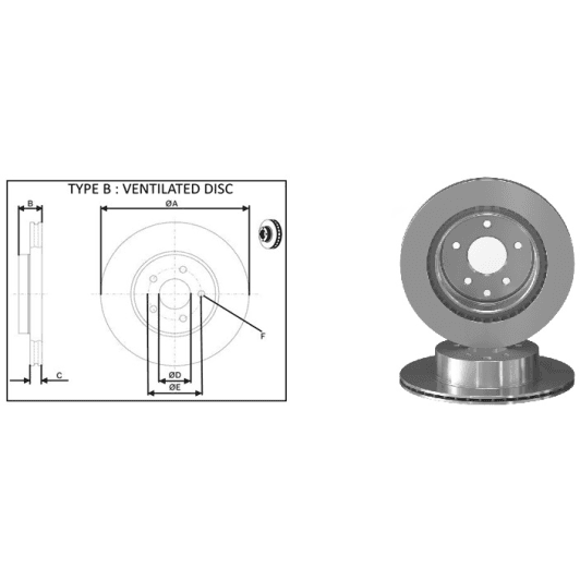 61720ap Applus Гальмівний диск