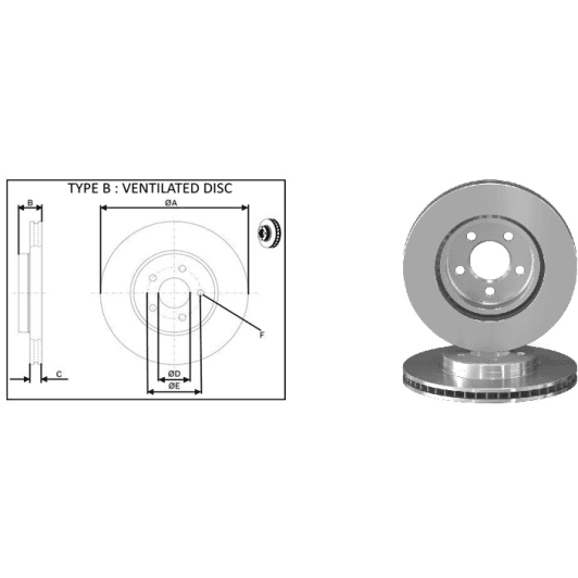 61742ap Applus Гальмівний диск