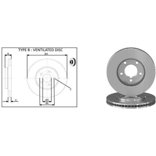 61743ap Applus Гальмівний диск