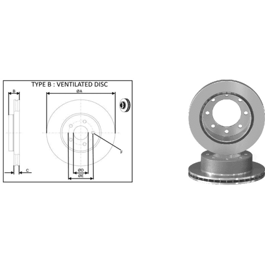 61744ap Applus Тормозной диск