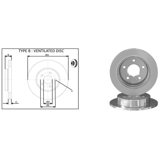 61764ap Applus Гальмівний диск