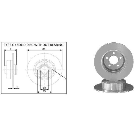 61766ap Applus Тормозной диск