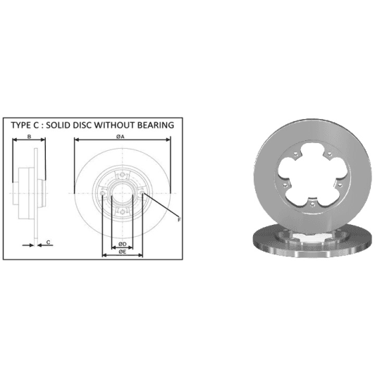 61769ap Applus Тормозной диск