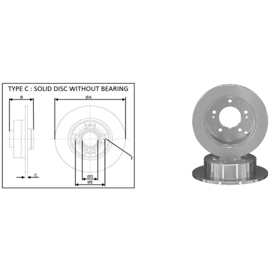 61770ap Applus Тормозной диск