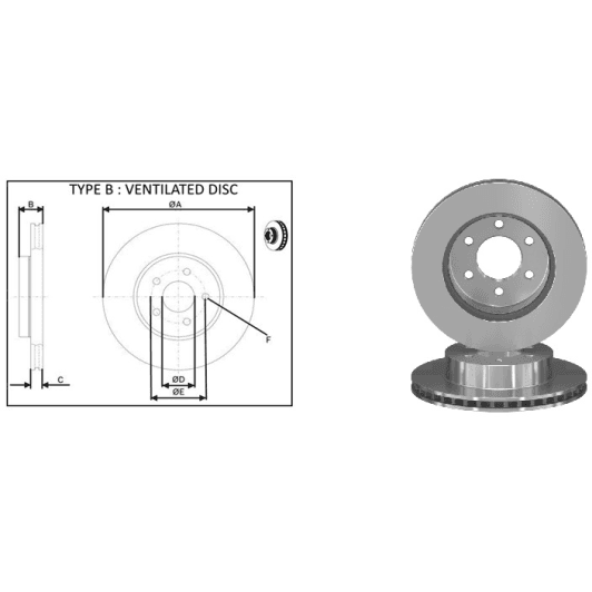 61777ap Applus Тормозной диск