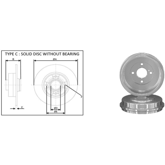 61789ap Applus Гальмівний диск