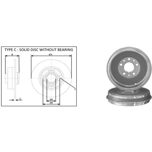 61794ap Applus Гальмівний барабан