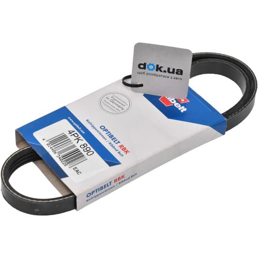 4 PK 890 Optibelt Поликлиновой ремень