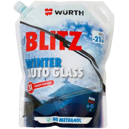 Омыватель стекла Würth Blitz Winter зимний -21°C (3 л)