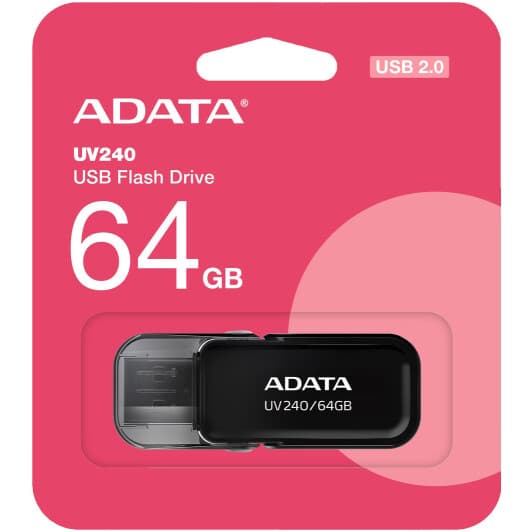 Флешка Adata UV240 Black 64 ГБ