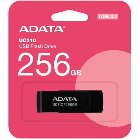 Флешка Adata UC310 Black 256 ГБ