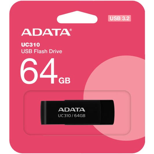 Флешка Adata UC310 Black 64 ГБ