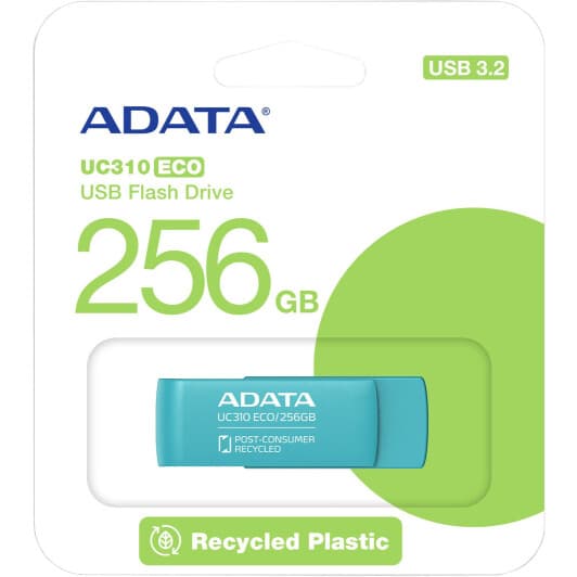 Флешка Adata UC310 Eco Green 256 ГБ