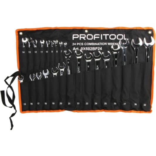 Набор ключей рожково-накидных Profitool 0x602bp24 6-32 мм 24 шт